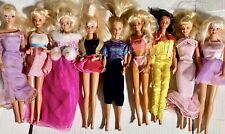 LOT OF 9 VINTAGE BARBIE DOLLS 80's 90’s Lot Of Mixed Dolls With Clothes picture
