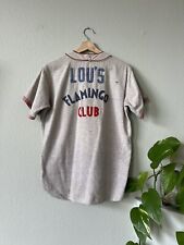 Vintage 1950s Lou’s Flamingo Club Wool Baseball Jersey picture