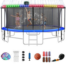 16FT Backyard Trampoline for Kids with Safety Enclosure Net, Basketball Hoop picture