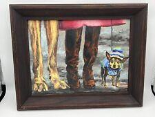 Whimsical Dog Original Oil Painting by Popular Truckee Artist Aimee Had picture