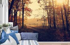 3D Autumn Countryside Woods Path Wallpaper Wall Murals Removable Wallpaper 137 picture