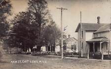 DS1/ East Leroy Michigan RPPC Postcard c1910 Main Street Homes  94 picture