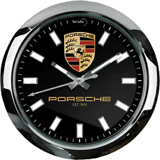 Porsche 'Chrome Edition' WALL CLOCK picture