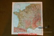 WW2 D-Day Zones of France silk Invasion Escape Map 