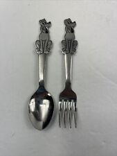 Vintage Walt Disney Pluto Dog Spoon & Fork Child 1970's Japan Stainless by Bonny picture