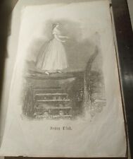 Jenny Lind Singer Antique Portrait Print Original 19th Century Crossing Mill picture
