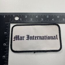 Vtg MAR INTERNATIONAL Advertising Patch (Martial Arts & Boxing I Think) 009 picture