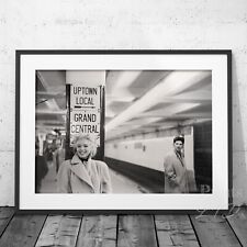 Marilyn Monroe Grand Central Station NYC 1950s New York City Premium Art Print picture