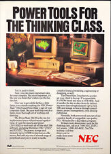 1989 NEC Powermate 386 Vintage Print Ad PC Computer Power Tools Thinking Class picture