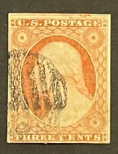 Travelstamps: US Stamps Scott #11 - 3 Cent Washington Used picture