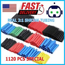 1120 Pcs Heat Shrink Tubing Sleeve 2:1 Shrinkable Tube Wire Cable Assortment Kit picture