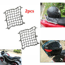 2Pcs Cargo Net Motorcycle Helmet Mesh Luggage Tie Down Bungee Cord Black picture