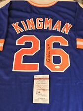Dave Kingman Autographed/Signed Jersey JSA COA Blue Custom Jersey  picture