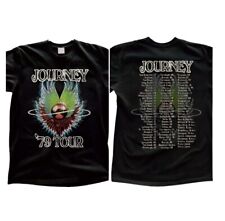 Journey concert 1979 tour vintage t-shirt men's unisex black shirt all fans picture