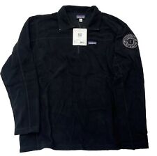NEW Patagonia Men's Micro D Jacket Black 1/4 Zip Up w/Patch Lake Tahoe Cali $89 picture
