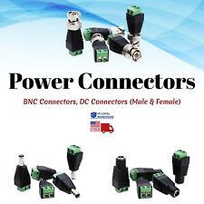 Power Connector BNC DC 2.1 x 5.5mm Male / Female Adapter Balun Jack CCTV Lot picture