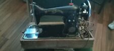 1910s antique international portable sewing machine black beautiful gold details picture