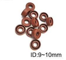 FKM Shaft Oil Seal Gasket ID 9mm to 10mm FPM Covered Double Lip With Garter 2Pcs picture