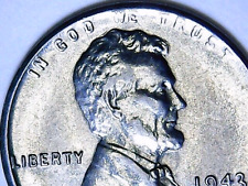 1943 S American Steel Lincoln Wheat Cent Uncirculated San Francisco Mint Penny   picture