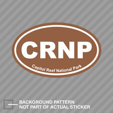 Capitol Reef National Park Brown Oval Sticker Decal Vinyl Euro CRNP picture