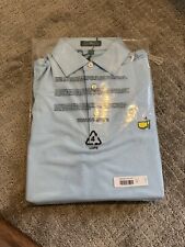 2024 Masters by Peter Millar Men's Micro Stripe Golf Polo Shirt Blue NEW picture