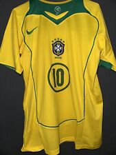 Ronaldinho #10 Brazil 2004 Home Jersey #vintage Size Large picture