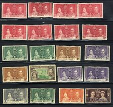 1937 British 12th May Coronation King George VI ♔ 20-Stamp Set MNH OG  picture