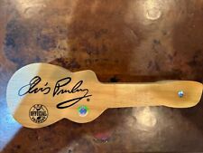 Elvis Presley Pocket Knife & Wood Guitar Case. 2 Items. picture