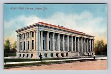 Denver CO-Colorado, Public Library, Antique, Vintage Souvenir Postcard picture