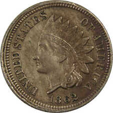 1862 Indian Head Cent XF EF Details Copper-Nickel SKU:I12578 picture