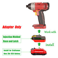 Adapter fits CHICAGO ELECTRIC 18v Tools To Craftsman V20 New 20v Li-lon Battery picture