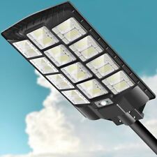 NEW 2000W Commercial LED Solar Street Flood Lights Outdoor Dusk To Dawn Lamp US picture