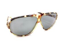 Vintage Tortoise Brown Aviator Sunglasses Gray Lens 130 Italy Designer Men Women picture
