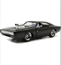 NEW JADA DIECAST FAST AND FURIOUS 7 DOM'S DODGE CHARGER R/T BLACK 1:24 SCALE picture