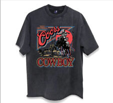 Coors Western Cowboy Vintage T Shirt, Retro Coors Crewneck Shirt picture