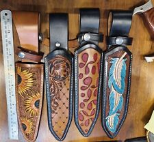 NEW HAND FORGED Custom Damascus Tri dagger pikes Beautiful handle Sheath US picture