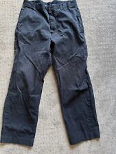 Gap Chino Pants Mens Size 33x30 Navy Blue Pinstriped  Straight Fit 100% Cotton picture