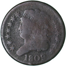 1809 (P) Classic Half Cent Good GD See Pics Q431 picture