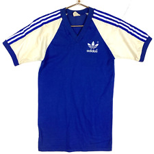 Vintage Adidas Trefoil Raglan T-Shirt Medium Blue Made Usa Single Stitch 70s 80s picture