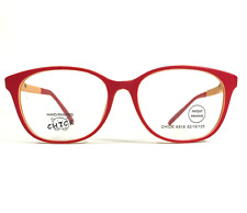 Chick Eyeglasses Frames K518 COL 19 Orange Red Square Handpainted 52-16-125 picture