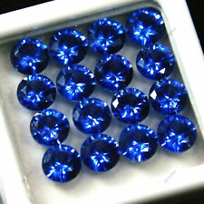 10 PCS Natural Blue Sapphire Round Cut Gemstone CERTIFIED Lot 5 MM picture
