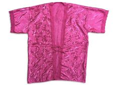 Vintage 80’s Madelon Louden bRIGHT pINK VINTAGE BARBIECORE ROBE ONE SIZE picture