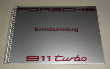 Operating instructions / manual Porsche 911 turbo type 964 3.3l 320 hp stand 09/1990 picture