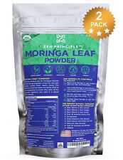 2-Pack Premium Organic Moringa Oleifera Leaf Powder. 100% USDA Certified. picture