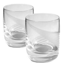 2 Lenox Crystal Windswept Old-Fashioned Glasses Set of Two Whiskey Clear Blown picture