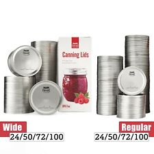 Canning Lids Regular and Wide Mouth 24-100 Count For Jars 70mm,86mm  FORJARS picture