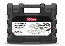 Hyper Tough 113 Piece 1/4 and 3/8 inch Drive SAE Mechanics Tool Set picture