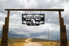 Metal Farm Sign, Custom metal farm name sign, Large metal name sign, Ranch sign picture