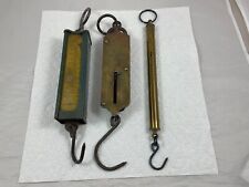 Lot of 3 Vintage Hanging Spring Scales Salter- Hanson - Excelsior picture