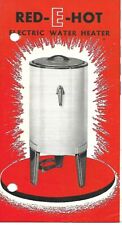 Farm Equipment Brochure - Redi-Hot - Electric Hot Water Heater - c1950 (F7708) S picture